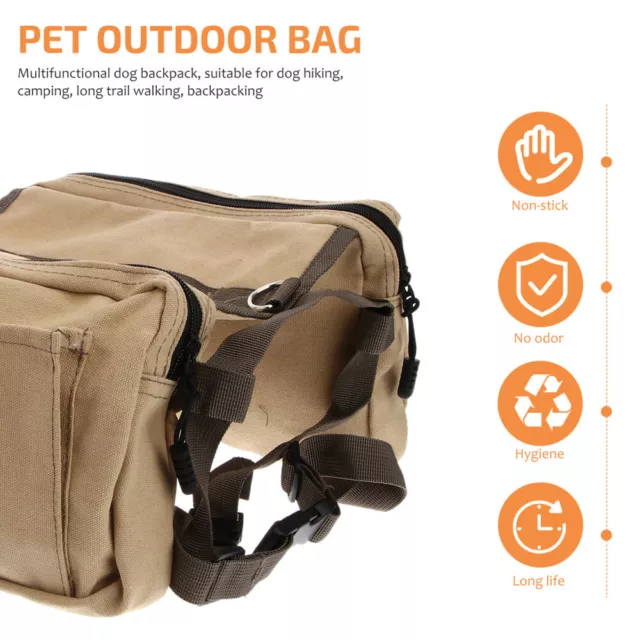 Rucksack Backpack Dog Camping Gear Poop Bag Holder for Dogs Outdoor 2