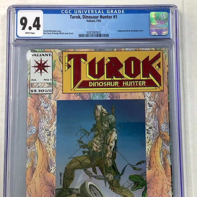 Turok, Dinosaur Hunter #1 CGC 9.4 Embossed Foil And Chromium Cover 1993