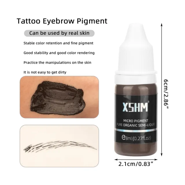 Tintas para tatuajes modernas de 8 ml pigmentos de maquillaje suministro líquido para tatuajes luz seguro para café