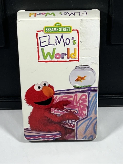 SESAME STREET ELMO'S World VHS 2000 Tape 3 Elmo Episodes for Children