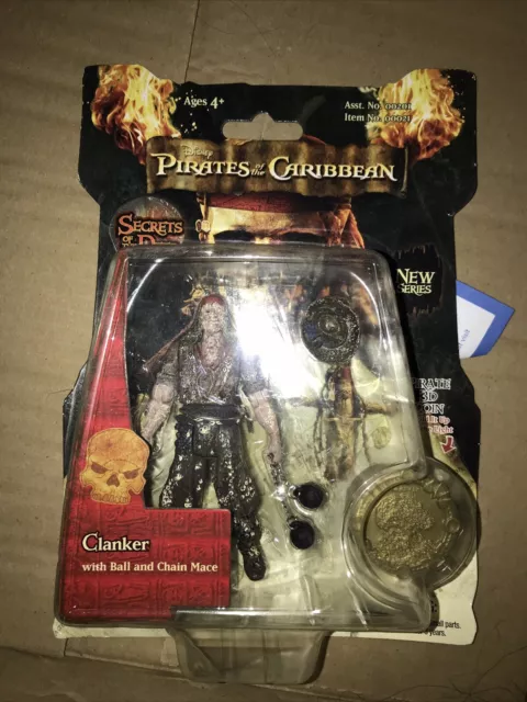 Disney Pirates of the Caribbean Secrets of the Deep Clanker figure with 3D coin