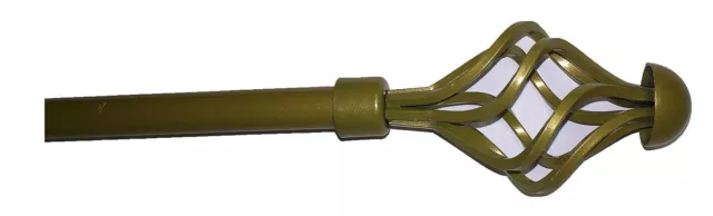 Yafa Home Fashion Curtain Rod Single Inches Drapery Rod ,3/4 Inch Curtain Rod