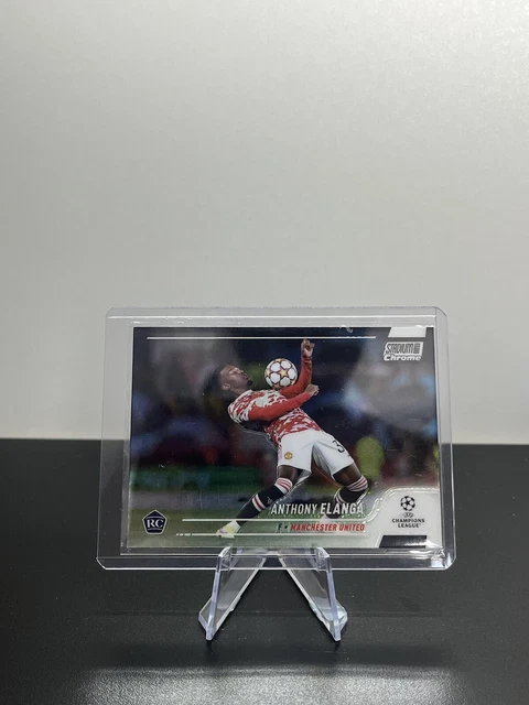 2021-22 Stadium Club Chrome UEFA Base #48 Anthony Elanga RC Manchester United