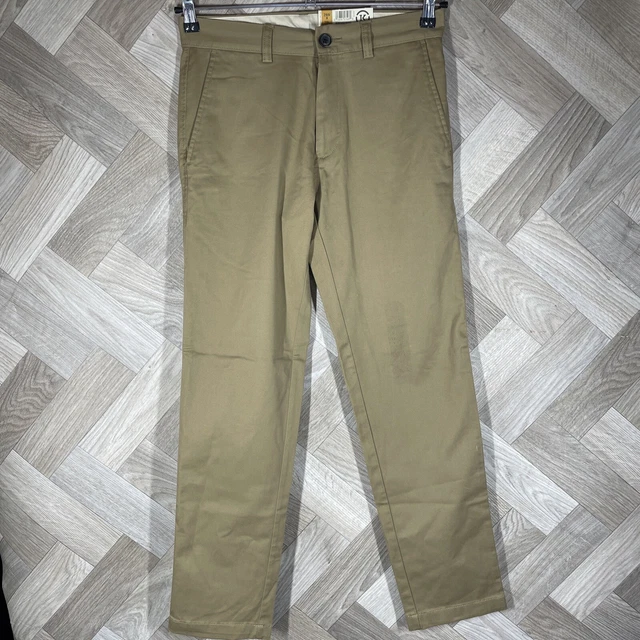 Life Khaki by Haggar cammello slim fit uomo 29"" 30"" NUOVO DI ZECCA