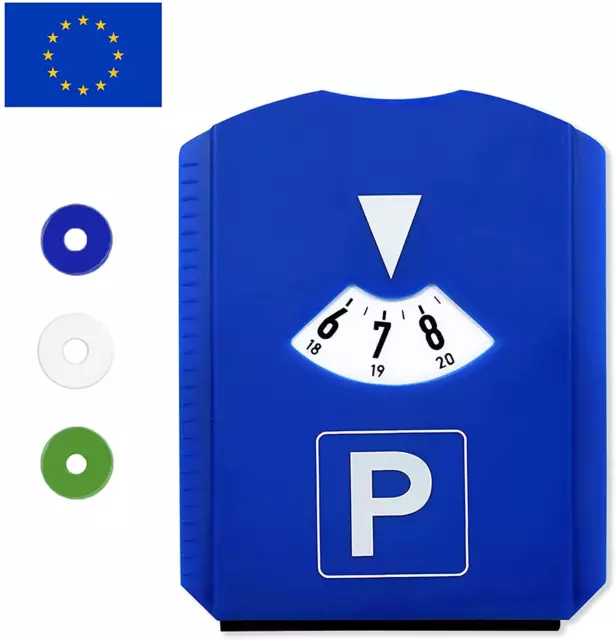 Disco orario europeo cartoncino rigido auto macchina camion camper  parcheggio