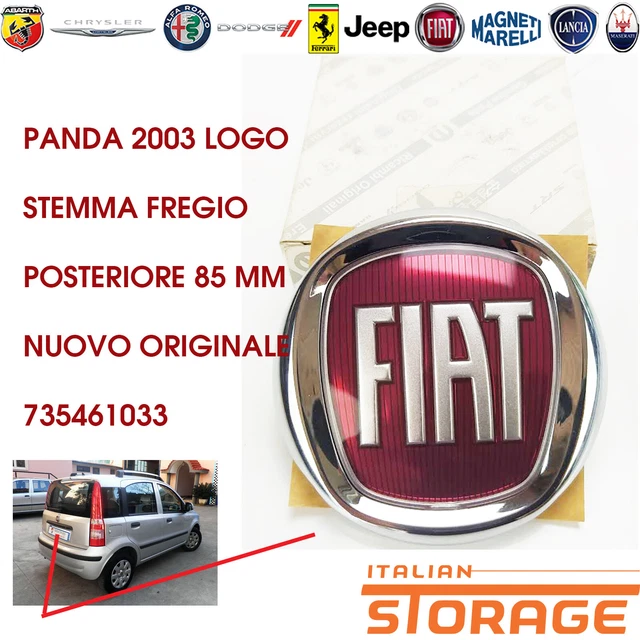 Stemma Fiat Punto 2003 Panda Idea - Fregio Anteriore Nero 95mm - Foto 9