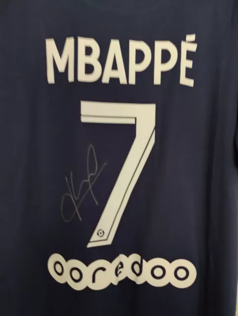 Kylian Mbappe Handsigniertes Trikot inkl. Zertifikat COA Autogramm PSG Jordan