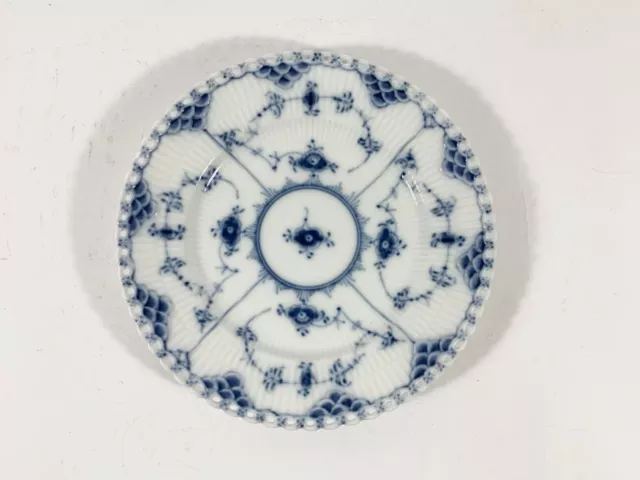 4x Royal Copenhagen Blue Fluted Full Lace 1087 Dessert Plates Diameter 17,5 cm 3