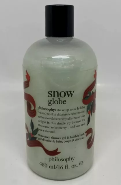 Champú globo de nieve Philosophy gel de ducha baño de burbujas 16 oz nuevo sellado