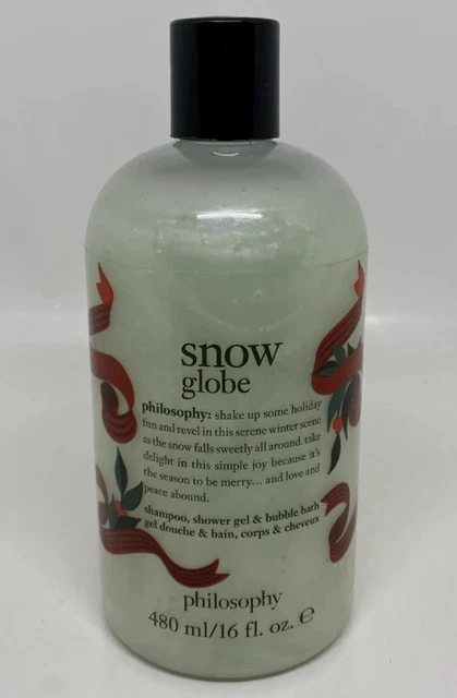 Champú globo de nieve Philosophy gel de ducha baño de burbujas 16 oz nuevo sellado