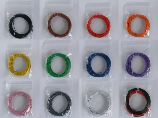 10m 7/0.2mm Stranded Equipment Wire - Choice of 11 Colours - Layout - WP-020000