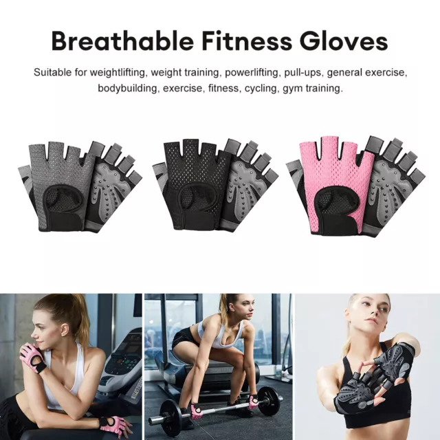 Gym Fitness Gloves Men Women Ladies Weight Lifting Bodybuilding Training Workout