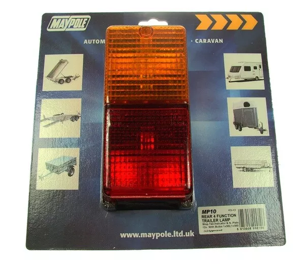 Rear Combination Lamp Rectangular 010 Maypole Genuine Top Quality Product New