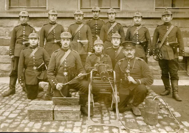 CPA Photo: German IR Soldiers No. 69 and their MG 08 / 1914 machine gun 2