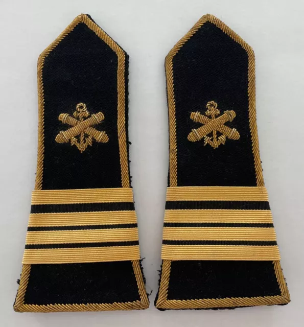 Paire d’Epaulettes Commandant Artillerie de Côte. Marine (L42)