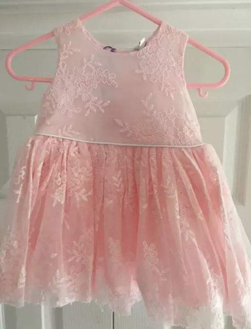 STIVALI BAMBINA MINI CLUB ROSA TULLE ABITO IN PIZZO FINO A 3 MESI 0-3 NEONATI nuovi con etichette