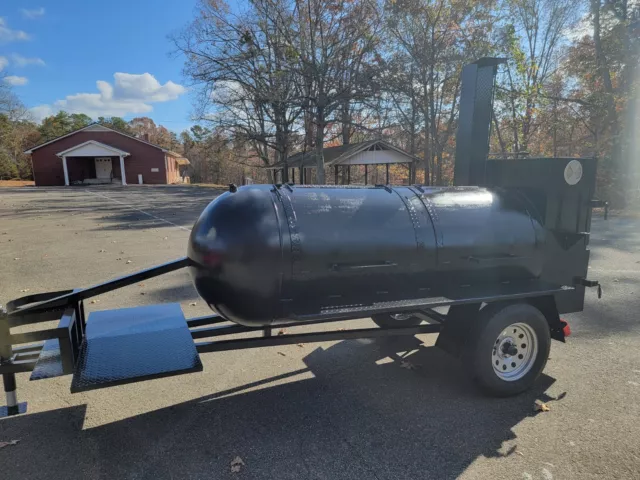 500 Gallon Custom BBQ Pitmaster Smoker Charcoal grill trailer Business Catering