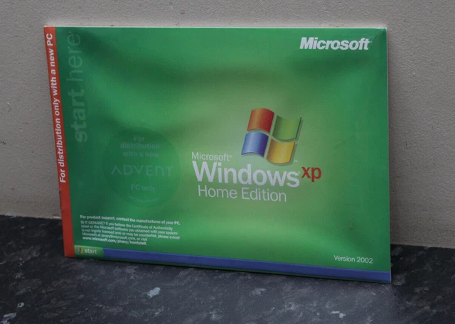 Vintage Microsoft Windows XP Home Edition Booklet 2002 SEALED BOOKLET ONLY