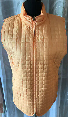 Barclay BETTY BARCLAY Outdoor Femmes Matelassé Gilet Abricot 38 sans Manches Léger 