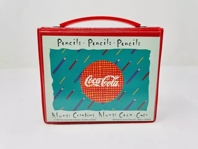 Vintage Coca-Cola Micro Color Pencils 1995 in Carrying Case Collectable
