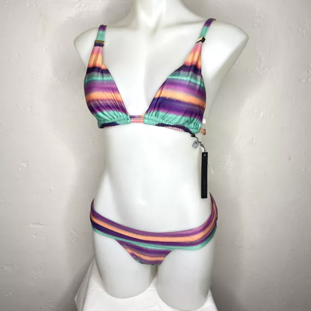 VIX Paula Hermanny Womens Medium Reef Bikini Swimsuit Set Top Bottoms
