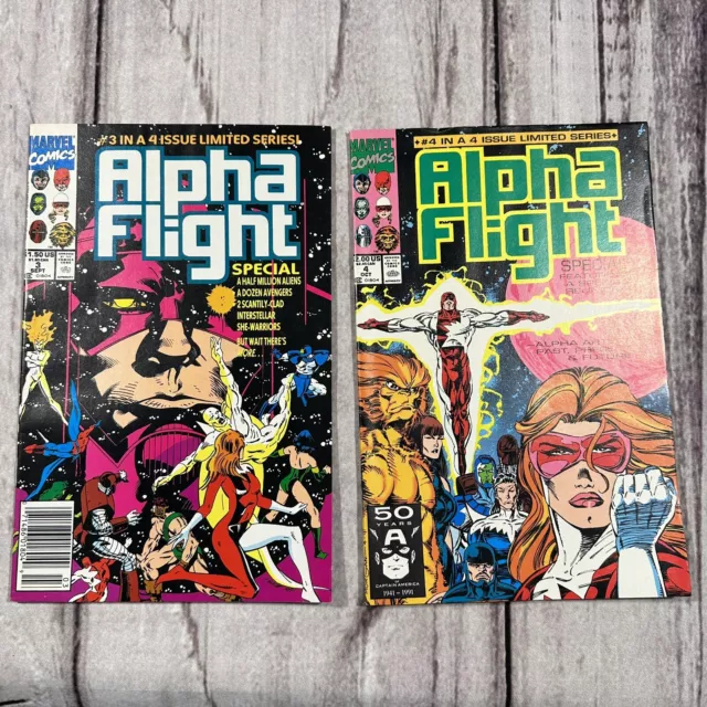 Alpha Flight Special # 3-4 Marvel Comics 1991