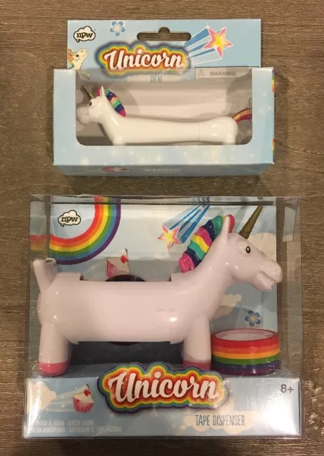 Distributeur de ruban licorne + stylo licorne par neuf dans son emballage d'origine