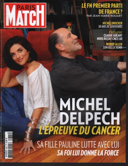 Couverture magazine,Coverage Paris Match Michel Delpech