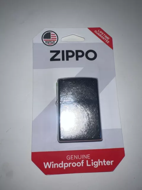 ZIPPO Genuine Windproof Lighter 207 BP Reg Street Chrome NEW  MADE IN USA