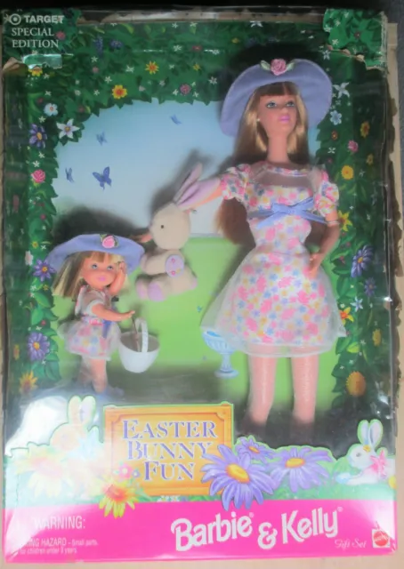 NIB Vintage Mattel Barbie Kelly Easter Bunny Fun 1998 #21720 Target special NRFB