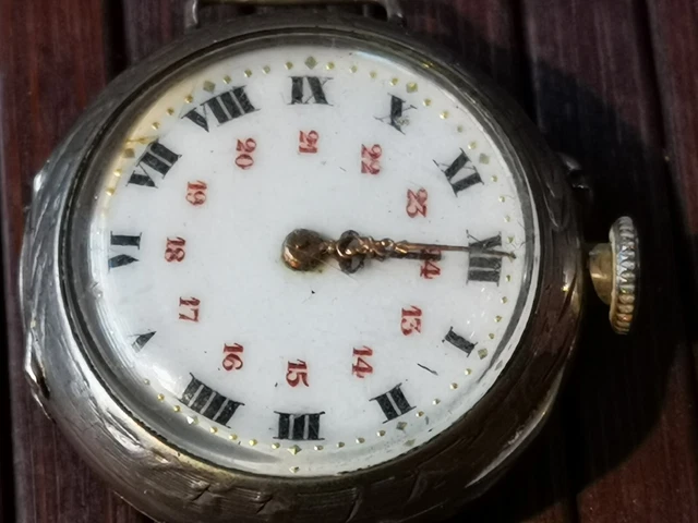 Montre à Gousset Ancienne En Argent - Ne Fonctionne Pas (HS) - Pièce De Collection - Réf P1487