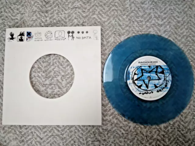 Radiohead - Paranoid Android - UK Ltd 7` Vinyl  Translucent Blue Un-played  M/M