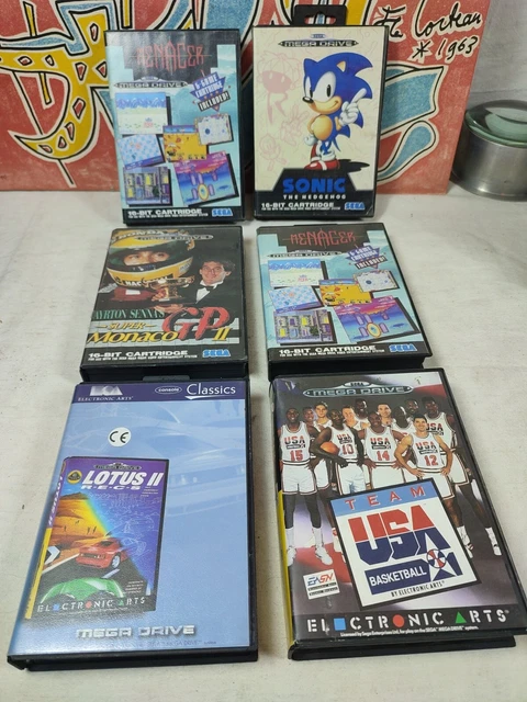 Lot De 6 Jeux sega mega drive complet avec boîte et notice