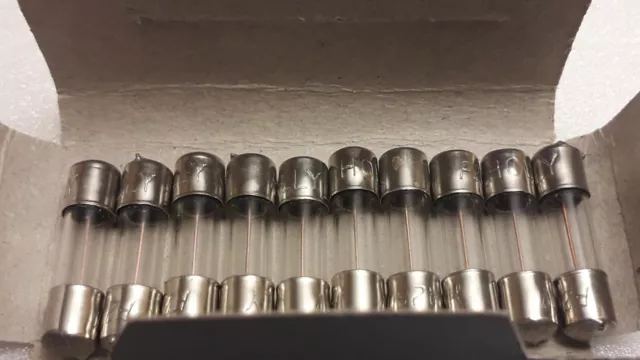 Fusible en verre 5x20mm 250V.20A (1boite de 10).NORMAL BLOW FUSE.F20A250V.HOLLY. 2