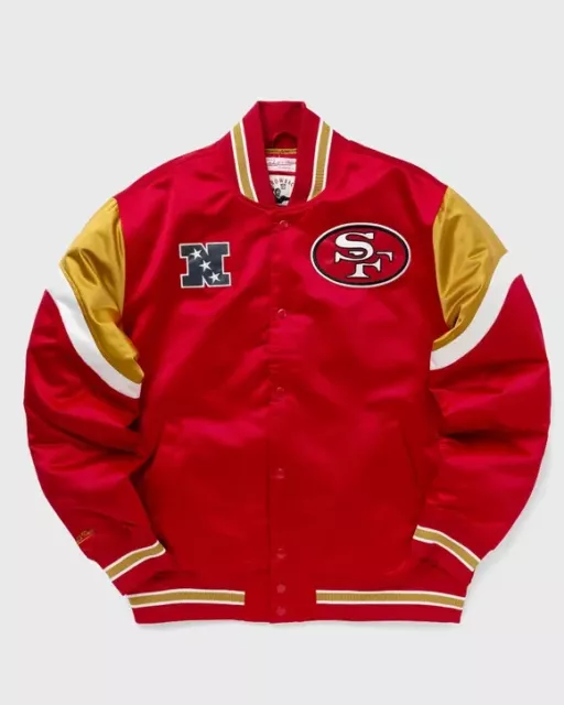 Mitchell & Ness San Francisco 49ers Heavyweight Satin Jacket - Size Large