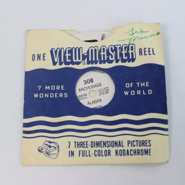 Vintage Sawyer's ViewMaster 308 Anchorage Alaska Wonders of the World