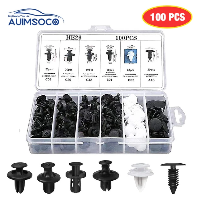 For Mazda car Push Pin Rivet Bumper Door Trim Panel Retainer Clip Fastener Kit