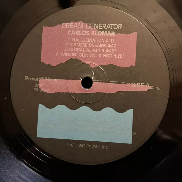 CARLOS ALOMAR: Dream Generator '87 elektronischer Synth PRIVATE MUSIK Vinyl LP NM 3