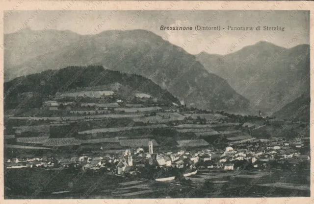1926 BRESSANONE Dintorni panorama di Sterzing montagna Bolzano Cartolina