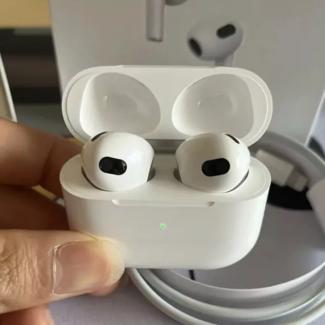 Apple Airpods (3rd Generation) Wireless Bluetooth Earbuds with Charging Case ~