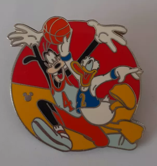 Disney Pin:  DLR - Cast Lanyard III (Sports Duos - Goofy & Donald Basketball)