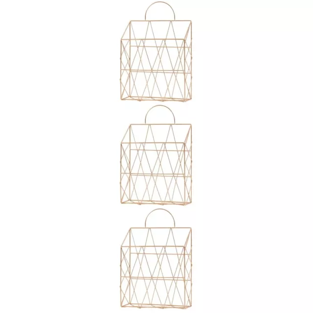 3 PIEZAS bolsas para caminar para acabado de cesta de almacenamiento de periódicos plegables