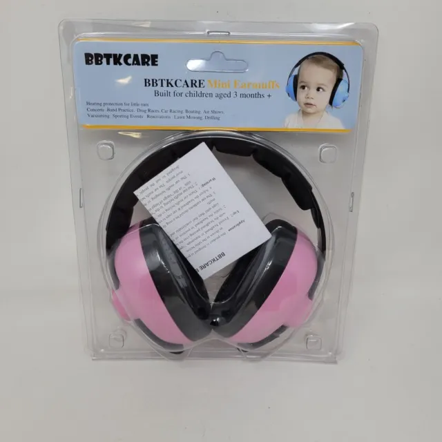 BBTKCARE Baby Headphones Noise Cancelling for Babies 3 Mo to 2 Y (Pink) w1