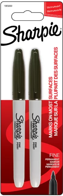 Sharpie Permanent-Marker FINE 2er Blister schwarz