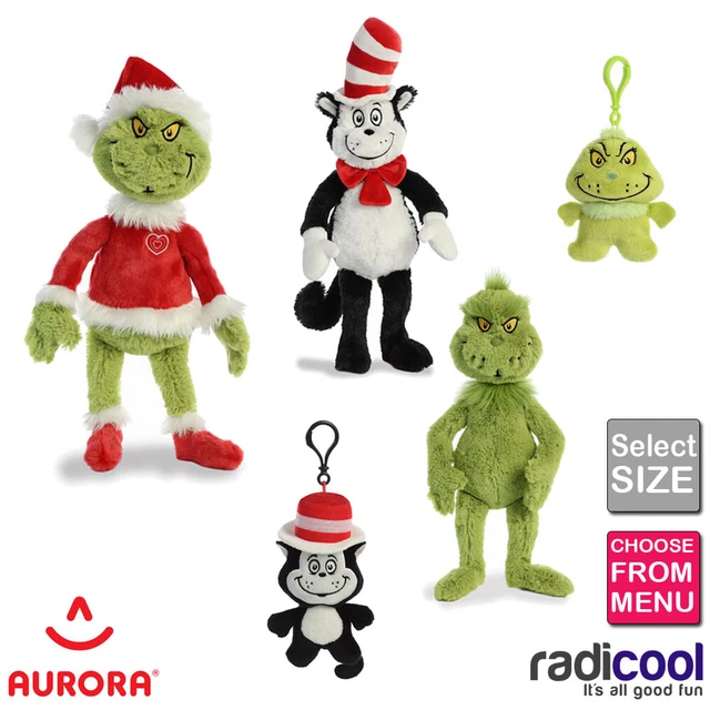 AURORA DR.SEUSS THE Grinch Cat in the Hat ALL SIZES PLUSH Cuddly Soft Toy Kids £16.72 PicClick UK