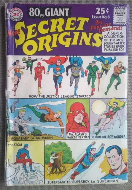 80 Page Giant No. 8 Secret Origins From 1965