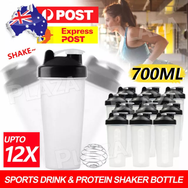 GYM Protein Shaker Bottle Stainless Steel Shake SWPS Water 750ml Drink Mixer