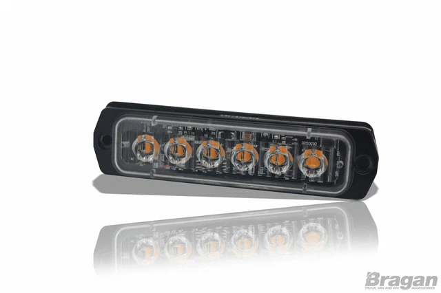 1x 12v/24v Ambra Slim Strobo Lampeggiante Luce LED Ripresa Specifico Fari Truck
