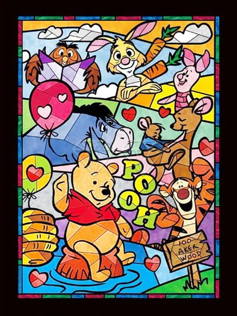 5D Full Diamond Painting Kits Winnie the Pooh Disney DIY Decor Gift UK