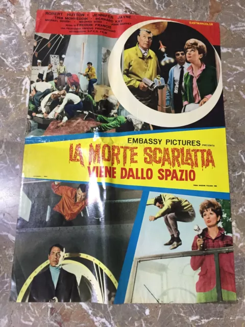 Manifesto Cinema 1F Sci-Fi LA MORTE SCARLATTA VIENE DALLO SPAZIO 1968